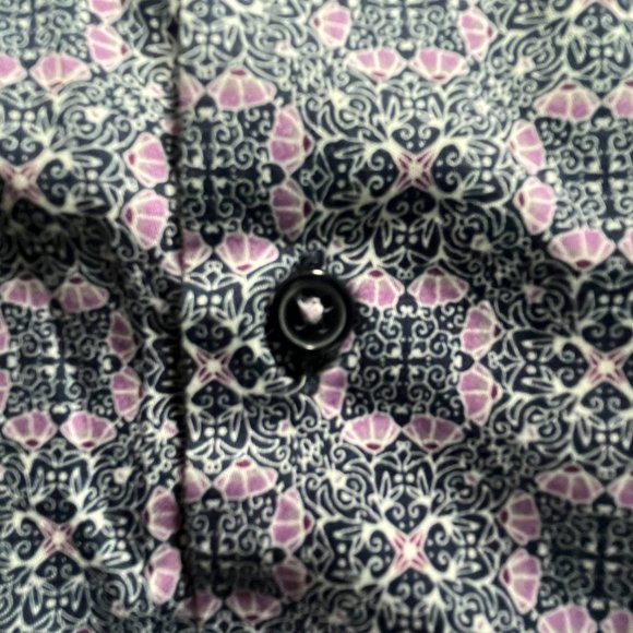 Hidden Skull Geometric Short Sleeved Shirt [Mr. Smith] - Picture 10 of 10